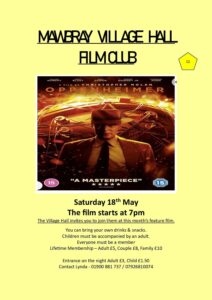 Mawbray Village Hall Film Club