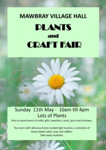 Mawbray Village Hall - Annual Spring Plant and Craft Fair