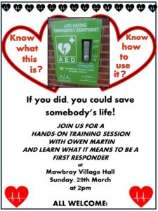 Presentation By First Responder and How to use a Defibrillator